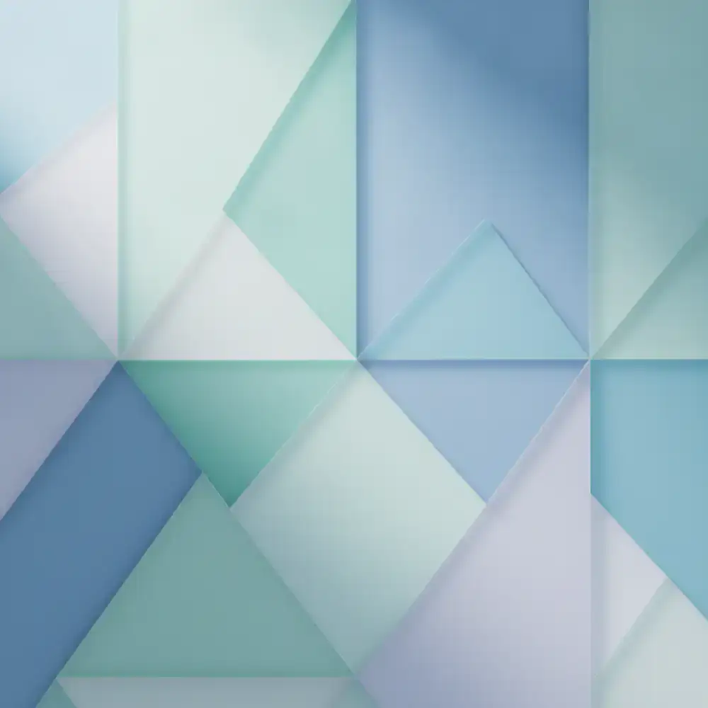 Abstract geometric background in cool tones